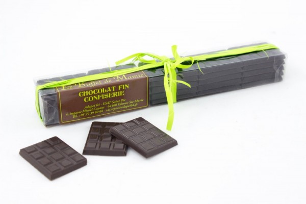Mini tablettes chocolat noir Costa Rica 64 % pure origine